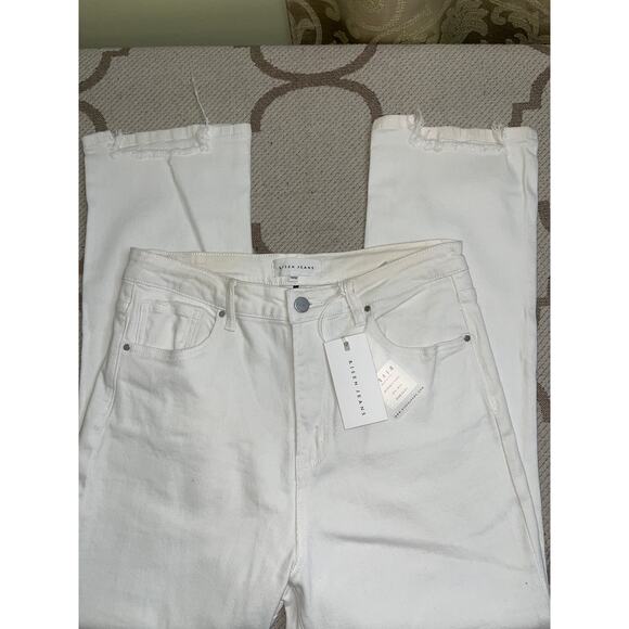 Risen vintage white washed straight leg jeans, size 15/ 32, NWT - Picture 1 of 12